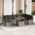 Set de canapele pentru grădină 9 pcs Negru poliratan GartenMobel Dekor