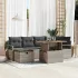 Set de canapele pentru grădină 7 pcs Gri poliratan GartenMobel Dekor