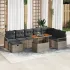 Set de canapele pentru grădină 9 pcs Gri poliratan GartenMobel Dekor
