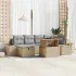 Set de canapele pentru grădină 7 pcs Negru poliratan GartenMobel Dekor