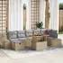 Set de canapele pentru grădină 8 pcs Bej poliratan GartenMobel Dekor
