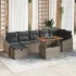 Set de canapele pentru grădină 8 pcs Negru poliratan GartenMobel Dekor