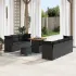 Set de canapele pentru grădină 10 pcs Negru poliratan GartenMobel Dekor