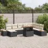 Set de canapele pentru grădină cu pernă 9 pcs Bej poliratan GartenMobel Dekor