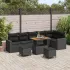 Set de canapele pentru grădină 9 pcs Negru poliratan GartenMobel Dekor