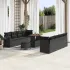 Set de canapele pentru grădină cu pernă 11 pcs Bej Rattan poli GartenMobel Dekor