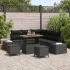 Set de canapele pentru grădină cu pernă 8 pcs Gri poliratan GartenMobel Dekor