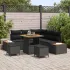 Set de canapele pentru grădină 8 pcs Negru poliratan GartenMobel Dekor
