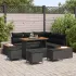 Set de canapele pentru grădină 9 pcs Negru poliratan GartenMobel Dekor
