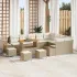 Set de canapele pentru grădină 13 pcs Bej poliratan GartenMobel Dekor