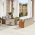 Set de canapele pentru grădină 10 pcs Beige și gri deschis GartenMobel Dekor