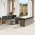Set de canapele pentru grădină 11 pcs Beige și gri deschis GartenMobel Dekor