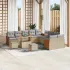 Set de canapele pentru grădină cu pernă 13 pcs Bej și crem GartenMobel Dekor