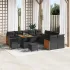 Set de canapele pentru grădină cu pernă 13 pcs Negru GartenMobel Dekor