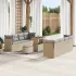 Set de canapele pentru grădină 11 pcs Bej și crem poliratan GartenMobel Dekor