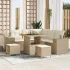 Set de canapele pentru grădină 8 pcs Bej și crem poliratan GartenMobel Dekor