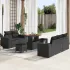 Set de canapele pentru grădină cu pernă 8 pcs Gri Poli Rattan GartenMobel Dekor