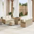 Set de canapele pentru grădină 9 pcs Beige și gri deschis GartenMobel Dekor