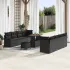 Set de canapele pentru grădină Negru și Crem 90 x 55 x 71 cm GartenMobel Dekor