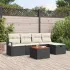 Set de canapele pentru grădină cu pernă 6 pcs Gri poliratan GartenMobel Dekor