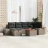 Set de canapele pentru grădină cu pernă 7 pcs Gri poliratan GartenMobel Dekor