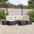 Set de canapele pentru grădină cu pernă 7 pcs Gri poliratan GartenMobel Dekor