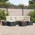 Set de canapele pentru grădină cu pernă 7 pcs Gri poliratan GartenMobel Dekor