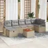 Set de canapele pentru grădină cu pernă 8 pcs Gri poliratan GartenMobel Dekor