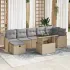 Set de canapele pentru grădină cu pernă 8 pcs Gri Rattan poli GartenMobel Dekor