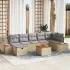 Set de canapele pentru grădină cu pernă 8 pcs Gri poliratan GartenMobel Dekor