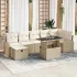 Set de canapele pentru grădină 8 pcs Gri deschis Rattan poli GartenMobel Dekor