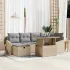 Set de canapele pentru grădină 7 pcs Gri deschis Rattan poli GartenMobel Dekor