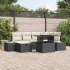 Set de canapele pentru grădină cu pernă 7 pcs Gri Rattan poli GartenMobel Dekor