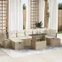 Set de canapele pentru grădină 8 pcs Gri deschis Rattan poli GartenMobel Dekor