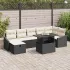Set de canapele pentru grădină cu pernă 8 pcs Bej Rattan poli GartenMobel Dekor