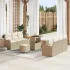 Set de canapele pentru grădină 9 pcs Beige și gri deschis GartenMobel Dekor