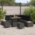 Set de canapele pentru grădină cu pernă 8 pcs Gri Rattan poli GartenMobel Dekor