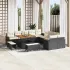 Set de canapele pentru grădină cu pernă 13 pcs Negru poliratan GartenMobel Dekor