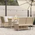 Set mobilier de grădină cu perne, 3 piese, negru, poliratan GartenMobel Dekor