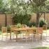 Set de masă pentru grădină 7 pcs Gri Lemn Solid de Acacia GartenMobel Dekor