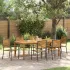Set de masă pentru grădină 7 pcs Gri Lemn Solid de Acacia GartenMobel Dekor