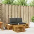 Set de canapele de exterior 3 Bucată natural GartenMobel Dekor