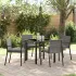 Set de masă pentru grădină 5 pcs Gri Oțel vopsit electrostatic GartenMobel Dekor