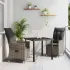 Set de masă pentru grădină cu pernă 3 pcs Maro poliratan GartenMobel Dekor