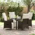 Set de masă pentru grădină cu pernă 5 pcs Maro poliratan GartenMobel Dekor