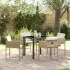 Set de masă pentru grădină cu pernă 5 pcs Maro poliratan GartenMobel Dekor
