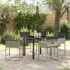 Set de masă pentru grădină cu pernă 5 pcs Maro poliratan GartenMobel Dekor