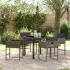 Set de masă pentru grădină cu pernă 5 pcs Maro poliratan GartenMobel Dekor