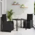 Set de masă pentru grădină cu pernă 3 pcs Maro poliratan GartenMobel Dekor