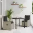 Set de masă pentru grădină 5 pcs Beige și gri deschis poliratan GartenMobel Dekor
